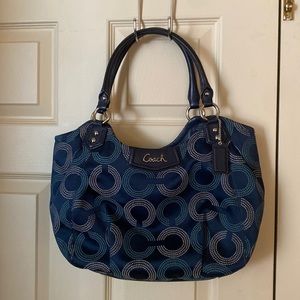 Coach Navy Blue handbag